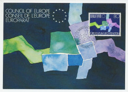 Maximum Card Liechtenstein 1979 Council Of Europe - Institutions Européennes