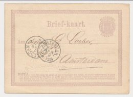 Briefkaart G. 1 Rotterdam - Amsterdam 1872 ( Firma Blinddruk ) - Postwaardestukken