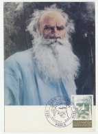 Maximum Card France 1978 Leo Tolstoy - Writer - Schrijvers