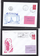 PORTE HELICOPTERES JEANNE D'ARC 41 ENVELOPPES+ 5 C.P (dont 3 Ayant Voyagées)+VOIR DESCRITION - Cachets Commémoratifs