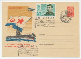 Postal Stationery Soviet Union 1963 Soviet Navy - Naval Ship - Submarine - Militaria