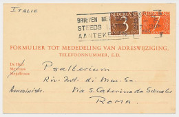 Verhuiskaart G. 30 Amsterdam - Italie 1965 - Buitenland - Ganzsachen