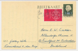 Briefkaart G. 324 / Bijfrankering Den Haag - Duitsland 1960 - Material Postal