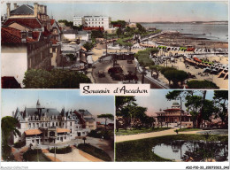 ADIP10-33-0871 - Souvenir De ARCACHON - Promenade Du Bord De Mer Et Plage - Casino De La Plage - Casino Mauresque  - Arcachon