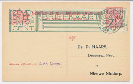 Briefkaart G. 204 A Particulier Bedrukt Dirkshorn 1925 - Entiers Postaux
