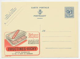 Publibel - Postal Stationery Belgium 1951 Fructines - Purgative - Laxatives - Depuratives - Farmacia