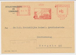 Meter Card Netherlands 1950 Coal Mine - State Mine - Cooling Towers - Treebeek - Altri & Non Classificati