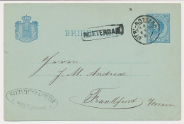 Trein Haltestempel Rotterdam 1882 - Briefe U. Dokumente