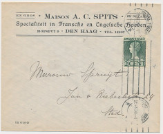 Firma Envelop Den Haag 1924 - Fransche En Engelsche Hoeden - Ohne Zuordnung