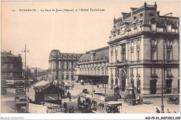 ADIP9-33-0781 - BORDEAUX - La Gare St-jean - Départ Et L'hôtel Terminus  - Bordeaux
