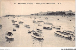 ADIP9-33-0775 - ARCACHON - La Plage Vers Le Débarcadère  - Arcachon