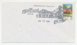 Cover / Postmark USA 1988 Windmill - Moulins