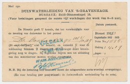 Briefkaart G. DW78-II-i - Duinwaterleiding S-Gravenhage 1913 - Material Postal