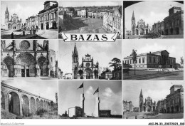 ADIP8-33-0734 - BAZAS - La Cathédrale - Place De L'église - Hôtel De Ville Et Cathédrale - Palais De Justice  - Bazas