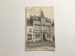 Carte Postale Ancienne (1907) Merbes-le-Château L’Hôtel Communal - Merbes-le-Chateau