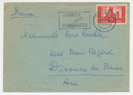 Cover / Postmark Germany / Saar 1955 Building Money Through Building Savings - Unclassified