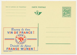 Publibel - Postal Stationery Belgium 1970 Wine - Vins & Alcools