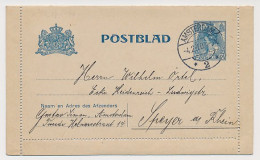 Postblad G. 15 Amsterdam - Duitsland 1910 - Entiers Postaux
