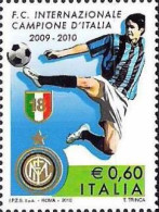 Italy Italia 2010 Inter Milan Italian Football Champion 2009-10 Stamp MNH - 2001-10: Mint/hinged