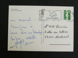 LE LAVANDOU - VAR - FLAMME SUR MARIANNE BRIAT - MULTIVUES - Mechanical Postmarks (Advertisement)