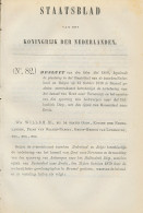 Staatsblad 1880 : Spoorlijn Antwerpen - Hollands Diep - Roosenda - Documentos Históricos