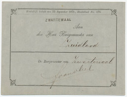 Naamstempel Zwartewaal 1883 - Brieven En Documenten