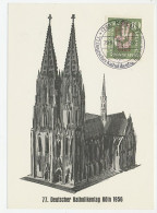 Maximum Card Germany 1956 Catholic Day - Convention - Other & Unclassified