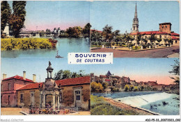 ADIP5-33-0421 - Souvenir De COUTRAS - Le Pont Sur L'ysle - L'église - Fontaine Henri - Le Barrage  - Other & Unclassified