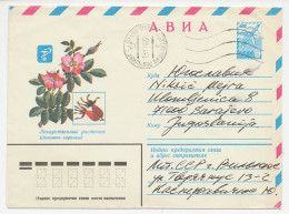 Postal Stationery Soviet Union 1982 Medicinal Herbs - Dog Rose - Other & Unclassified