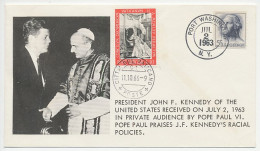 Cover / Postmark USA 1963 - Vatican 1966 John F. Kennedy - Pope Paul VI - 25 Covers Exist - Autres & Non Classés