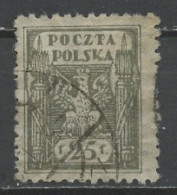 Pologne - Poland - Polen 1919 Y&T N°164 - Michel N°106 (o) - 25f Aigle National - Usados