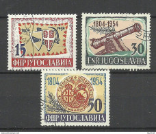 Jugoslawien JUGOSLAVIJA 1954 Michel 751 - 753 O - Usati