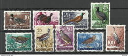 Jugoslawien JUGOSLAVIJA 1958 Michel 842 - 850 O Birds V√∂gel - Sonstige & Ohne Zuordnung