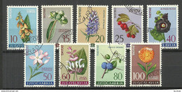 Jugoslawien JUGOSLAVIJA 1961 Michel 943 - 951 O Flowers Blumen - Andere & Zonder Classificatie