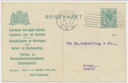 Briefkaart G. 90 Particulier Bedrukt Rotterdam 1917 - Entiers Postaux