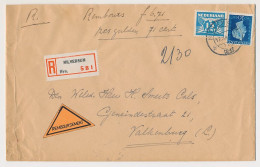 Em. Hartz Aangetekend / Remboursement Hilversum Valkenburg 1947 - Ohne Zuordnung