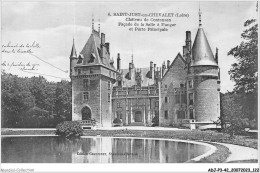 ADJP3-42-0247 - SAINT-JUST-EN-CHEVALET - Chateau De Contenson - Facade De La Salle A Manger Et Porte Principale - Roanne