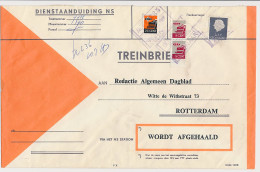 Treinbrief Zevenaar - Rotterdam 1966 - Unclassified
