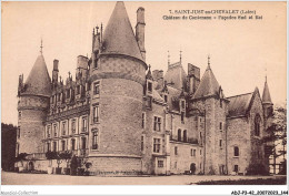 ADJP3-42-0258 - SAINT-JUST-EN-CHEVALET - Chateau De Contenson - Facade Sud Et Est - Roanne