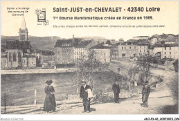 ADJP3-42-0199 - ST-JUST-EN-CHEVALET - Loire - 1ere Bourse Numismatique Créée En France En 1969 - Roanne