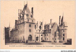 ADJP2-42-0185 - SAINT-JUST-EN-CHEVALET - Chateau De Contenson - Facade Ouest - Other & Unclassified