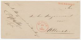 Naamstempel Woubrugge 1866 - Lettres & Documents
