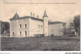 ADJP2-42-0158 - SAINT-CYR-LES-VIGNES - Chateau Du Perret - Residence Du Poete Victor De Laprade - Other & Unclassified