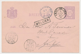 Trein Haltestempel Helder 1888 - Covers & Documents
