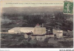 ADJP2-42-0146 -  ST-PIERRE-DE-BOEUF - L'usine De Tissage Et La Vallée Du Rhone Pendant Les Grosses Eaux - Andere & Zonder Classificatie