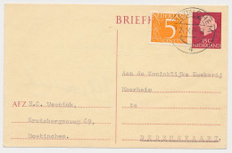 Briefkaart G. 338 / Bijfrankering Doetinchem - Dedemsvaart 1969 - Postal Stationery
