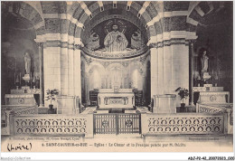 ADJP2-42-0094 - SAINT-SAUVEUR-EN-RUE - Eglise - Le Choeur Et La Fresque Peinte Par M-decote - Sonstige & Ohne Zuordnung
