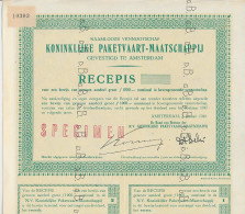 Specimen Recepis Amsterdam 1948 - Perfin D.B. - De Bussy - Unclassified