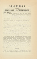 Staatsblad 1910 : Spoorlijn Heerlen - Valkenburg - Documenti Storici