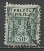 Pologne - Poland - Polen 1919 Y&T N°166 - Michel N°108 (o) - 50f Aigle National - Used Stamps